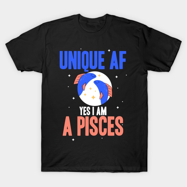 Pisces - Unique T-Shirt by LetsBeginDesigns